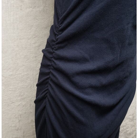Athleta Women’s Navy Blue Ribbed Henley Maxi Dress Size XXSP Sporty Athleisure - Picture 5 of 11